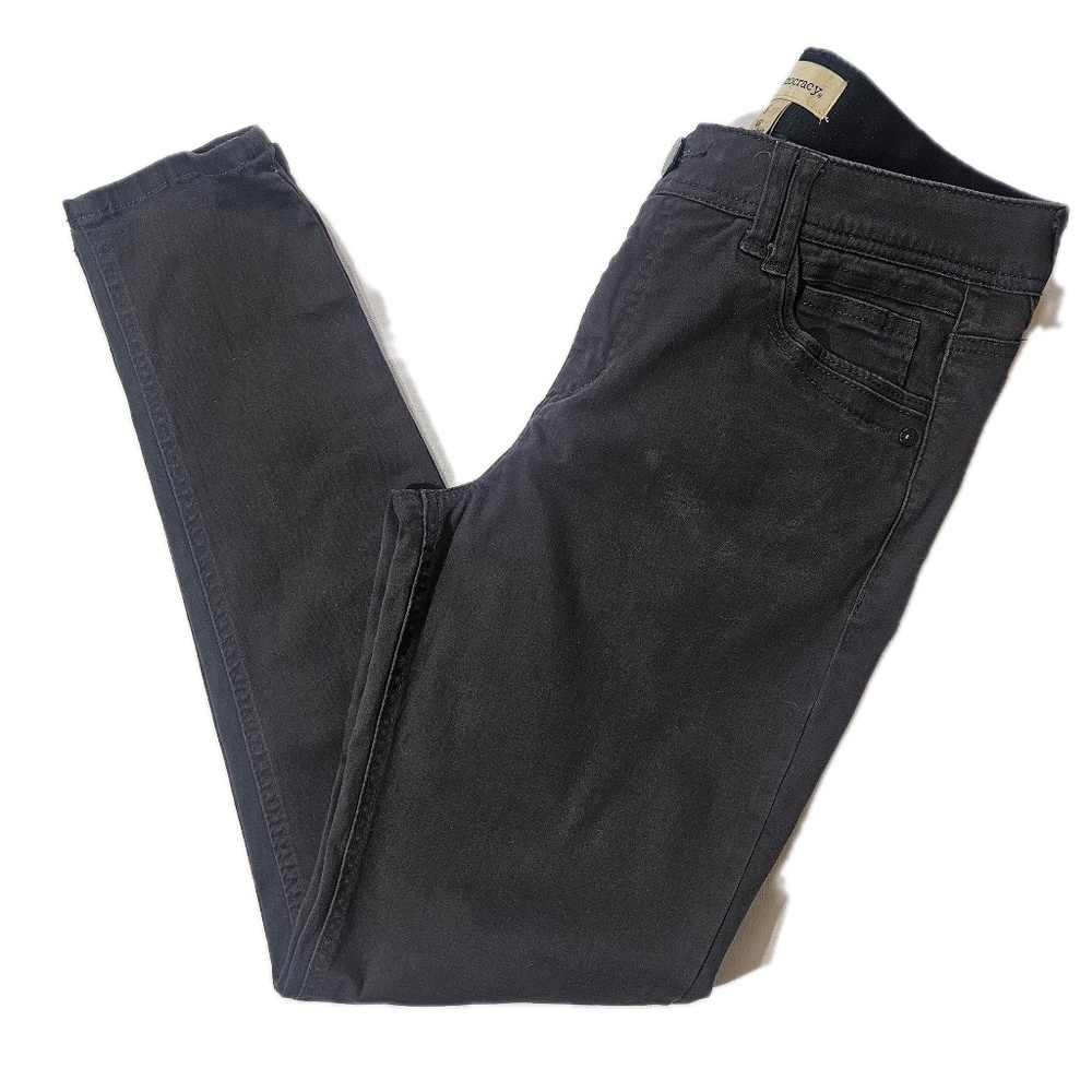 Democracy Jeans Womens 8 Brown Skinny Ab Technology‎ Dark Wash Stretch Denim
